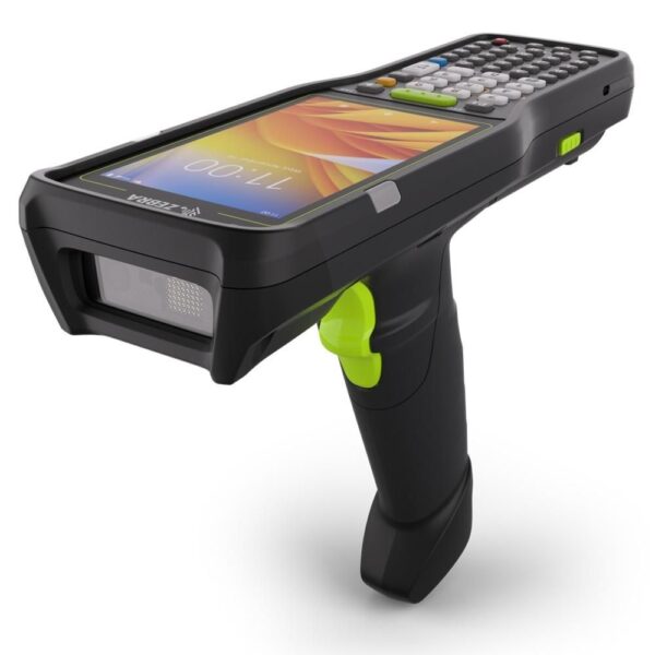 Kit comprenant : Terminal mobile ZEBRA MC34 Gun 29 touches, alimentation et câble de communication